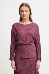 Halenka Hoss Intropia dámská, fialová barva, vzorovaná, 6282682