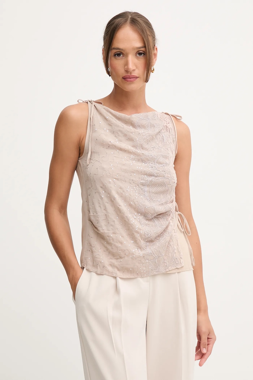 Halenka Hoss Intropia dámská, hnědá barva, vzorovaná, 5872100