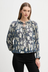 Halenka Hoss Intropia dámská, modrá barva, vzorovaná, 6282677