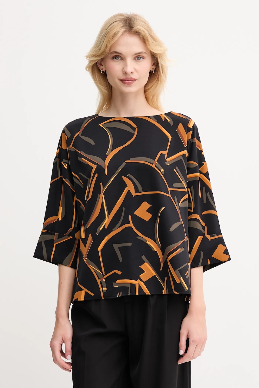 Halenka Joseph Ribkoff dámská, černá barva, vzorovaná, 253238