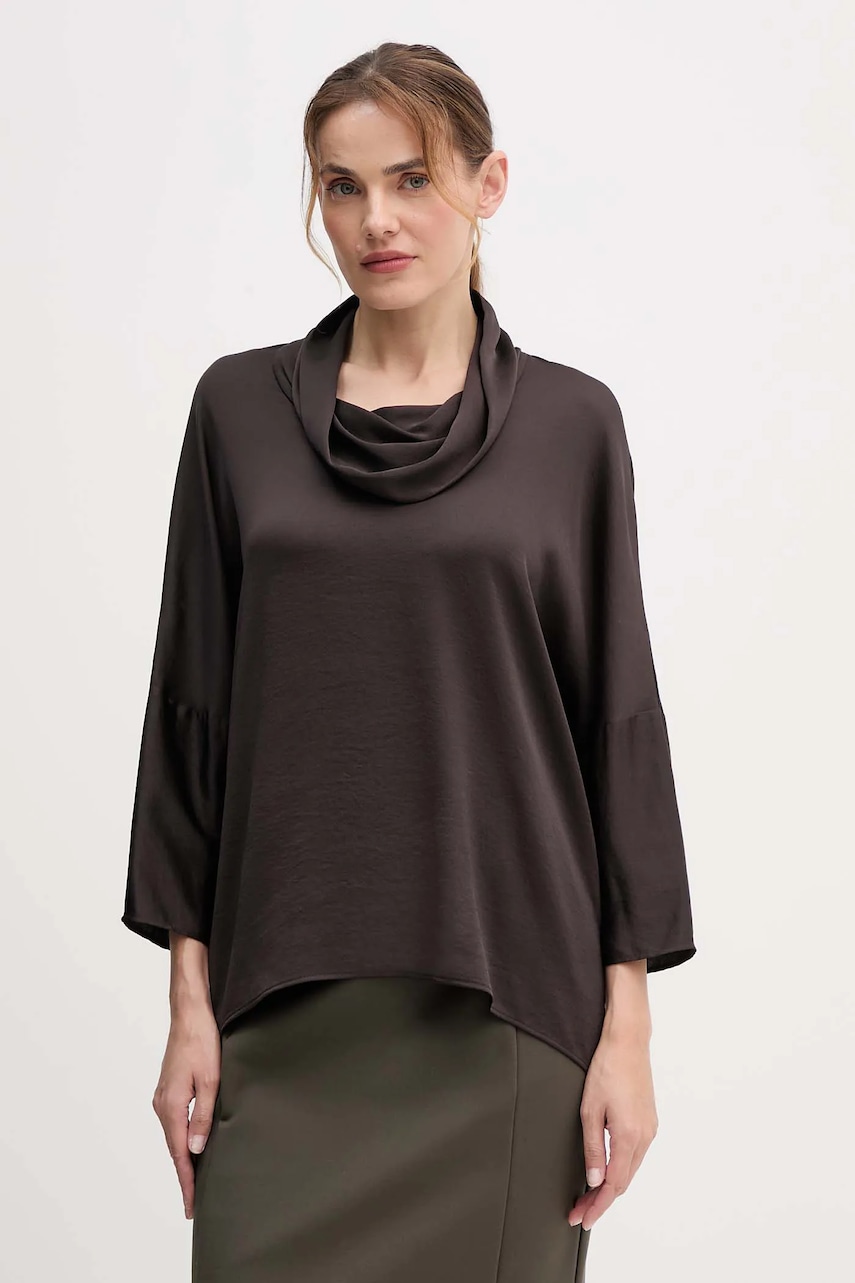 Halenka Joseph Ribkoff dámská, hnědá barva, hladká, 254217