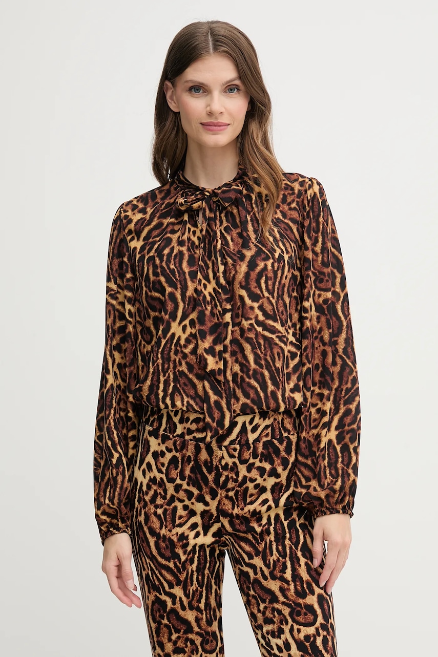 Halenka Joseph Ribkoff dámská, hnědá barva, vzorovaná, 253077