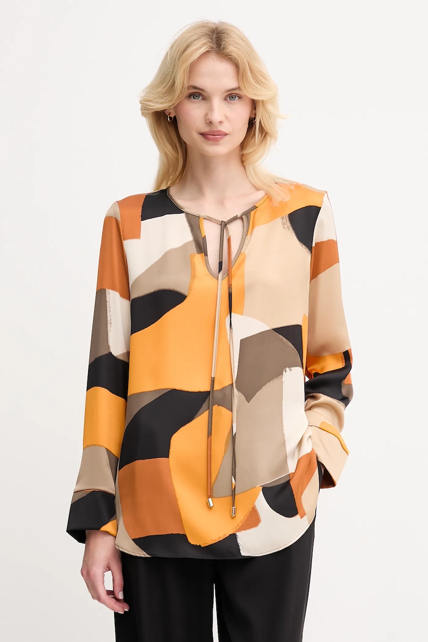 Halenka Joseph Ribkoff dámská, oranžová barva, vzorovaná, 253011