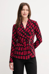 Halenka Joseph Ribkoff dámská, vínová barva, vzorovaná, 253139