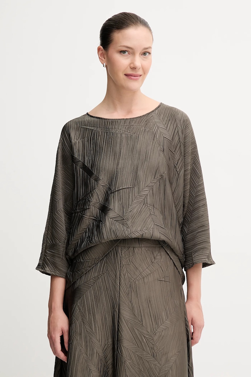 Halenka Joseph Ribkoff dámská, zelená barva, hladká, 253002