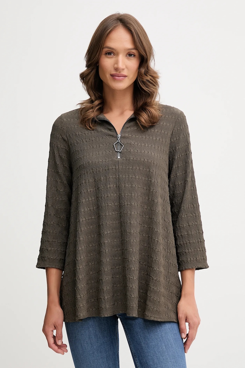 Halenka Joseph Ribkoff dámská, zelená barva, hladká, 253028