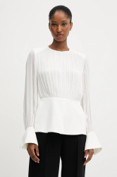 Halenka Karl Lagerfeld dámská, bílá barva, hladká, A3W11025