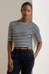 Halenka Lauren Ralph Lauren dámská, tmavomodrá barva, vzorovaná, 200980041