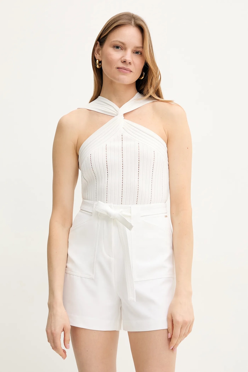 Halenka Liu Jo dámská, bílá barva, hladká, WA5191.MS55N