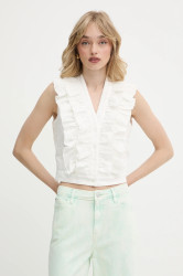 Halenka Liu Jo dámská, bílá barva, vzorovaná, WA5403.T4281