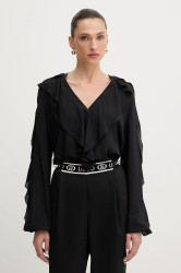 Halenka Liu Jo dámská, černá barva, hladká, UF5238.T2578