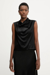 Halenka Liviana Conti dámská, černá barva, hladká, F5WS61