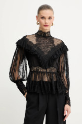 Halenka Luisa Spagnoli dámská, černá barva, hladká, 542409