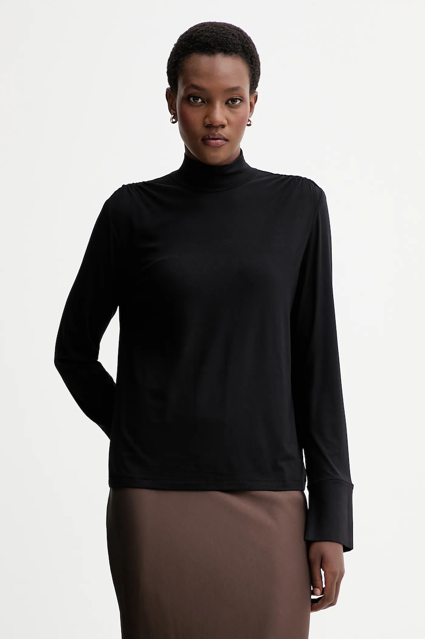 Halenka Marc O'Polo dámská, černá barva, hladká, 510214952225