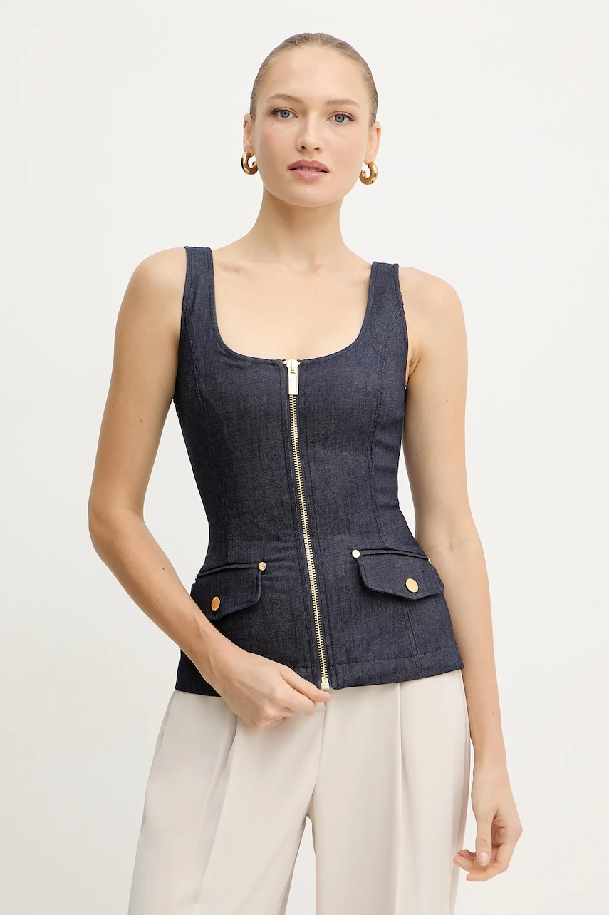 Halenka Marciano by Guess dámská, tmavomodrá barva, hladká, 5YPH35 7457A