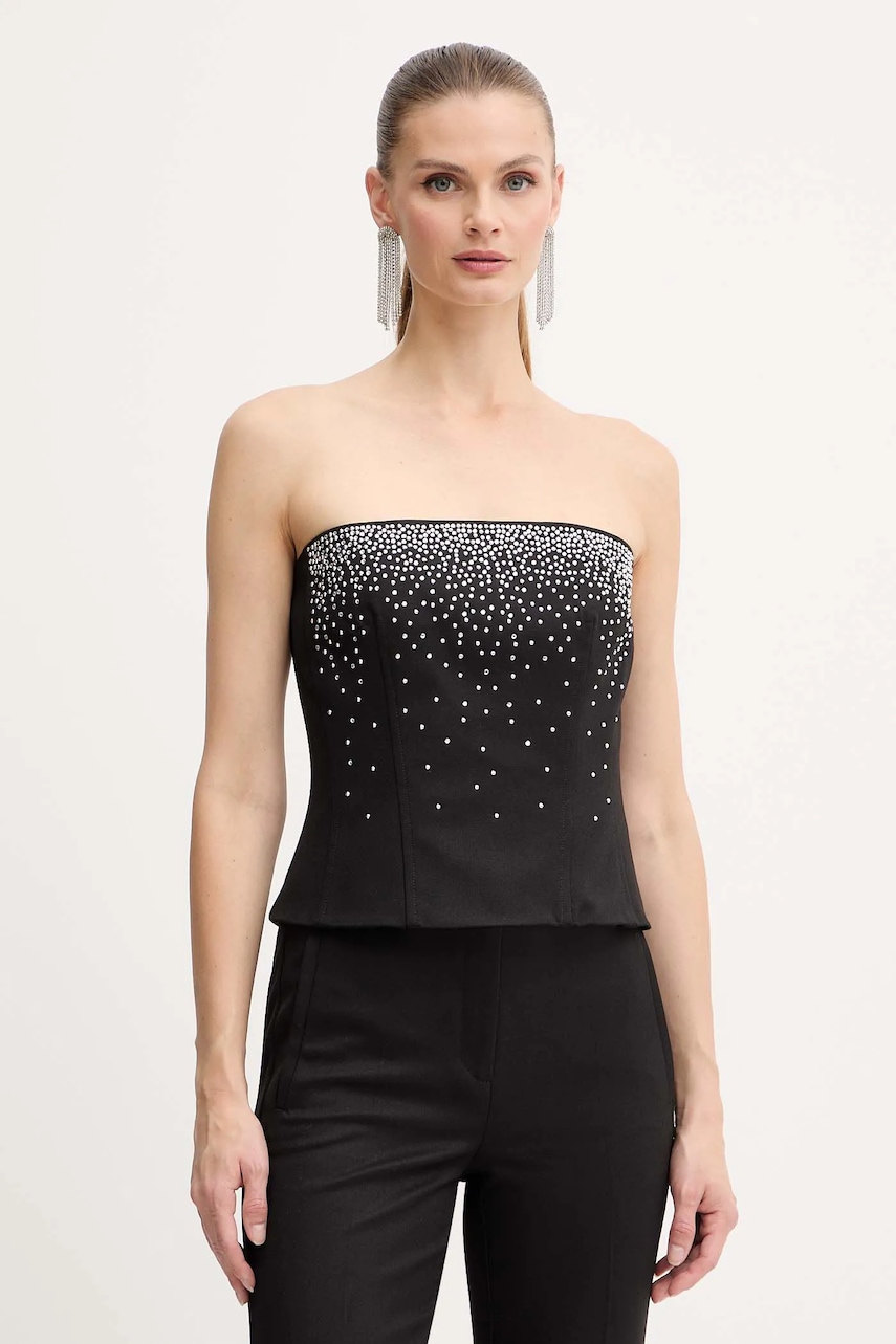 Halenka Marella dámská, černá barva, s aplikací, 2523166062200