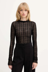 Halenka MAX&Co. dámská, černá barva, hladká, 2526946013200