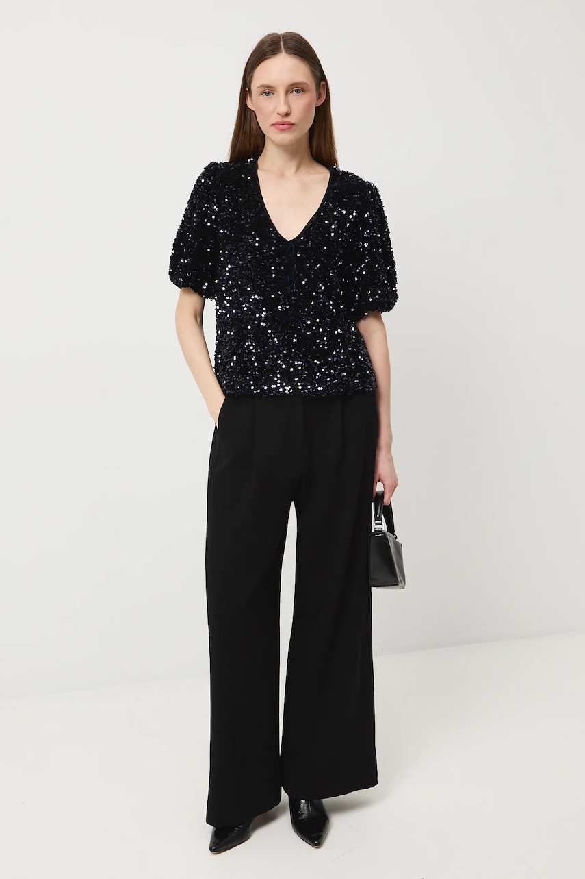 Halenka Medicine dámská, tmavomodrá barva, s aplikací