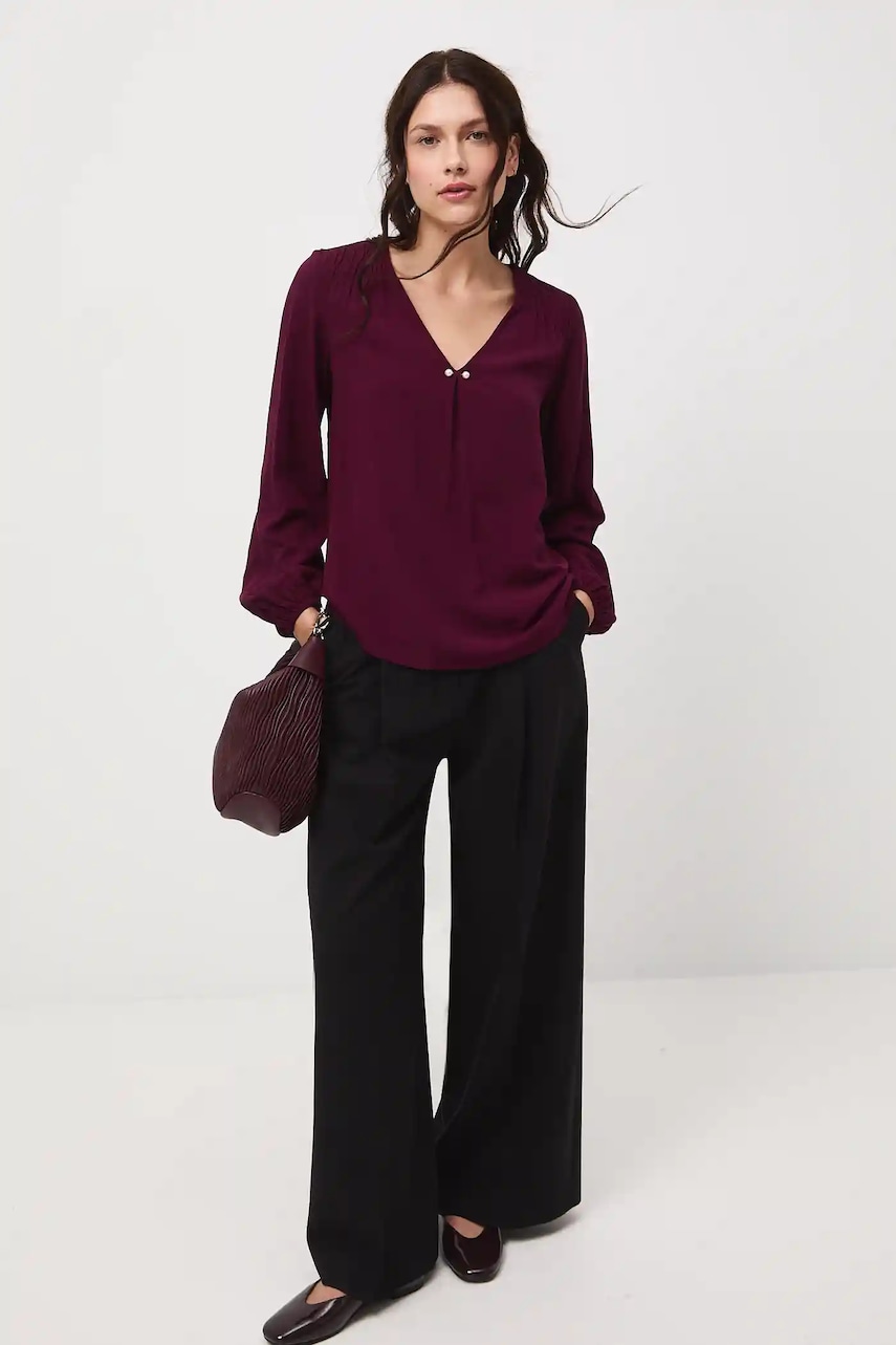 Halenka Medicine dámská, vínová barva, hladká