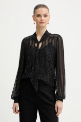 Halenka Morgan dámská, černá barva, vzorovaná, TEVAL