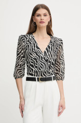 Halenka Morgan dámská, černá barva, vzorovaná, TRUDDY