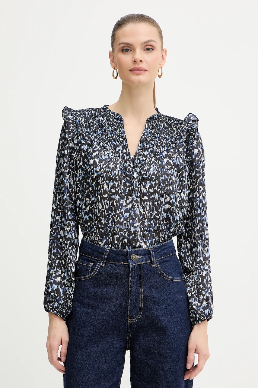 Halenka Morgan dámská, modrá barva, vzorovaná, OGRAPHY