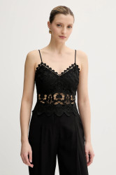 Halenka Morgan OBEAU dámská, černá barva, hladká, OBEAU