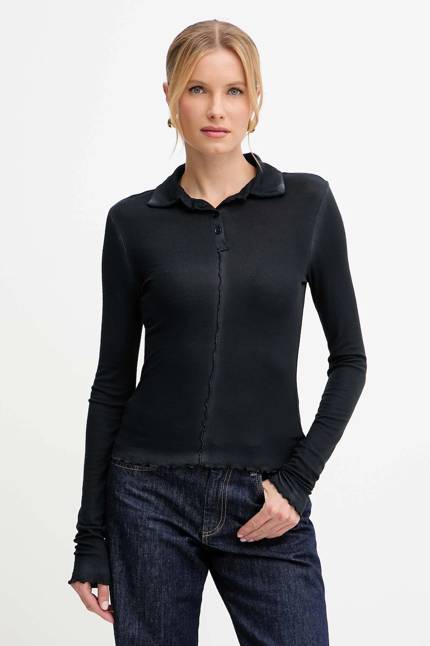 Halenka Patrizia Pepe dámská, černá barva, hladká, 8M1723 J327