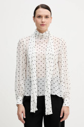 Halenka Pedro del Hierro dámská, bílá barva, vzorovaná