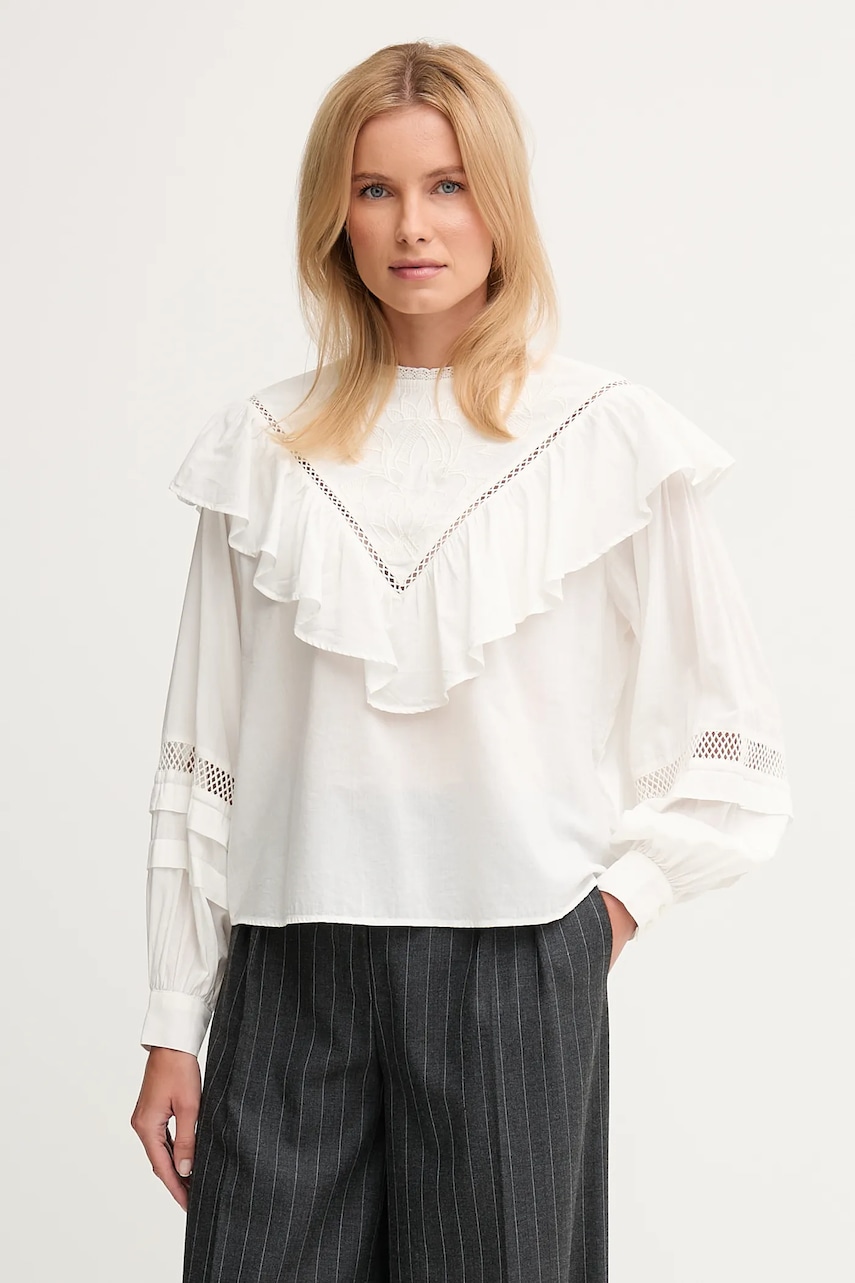 Halenka Pepe Jeans dámská, béžová barva, hladká, PL3051272