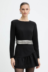 Halenka Pinko dámská, černá barva, s aplikací, 105955 A2YH