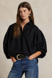 Halenka Polo Ralph Lauren dámská, černá barva, hladká, 211971508