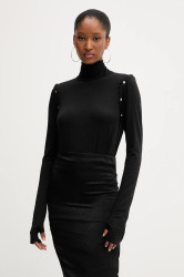 Halenka PRESSIAT dámská, černá barva, hladká, PRE118FW24