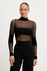 Halenka Retrofete Katrine dámská, černá barva, vzorovaná, R-FW25-12072-12