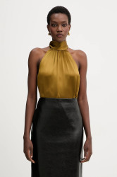 Halenka Retrofete Martina dámská, zelená barva, hladká, R-FW25-11995-11