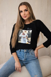 Halenka s potiskem Tide black