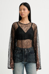 Halenka Samsoe Samsoe Sasayla černá barva, hladká, F24400029