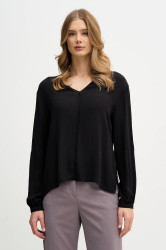 Halenka Sisley dámská, černá barva, hladká, 5IDTLQ09H