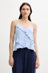 Halenka Sisley dámská, modrá barva, hladká, 5LNTLH01J