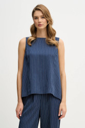 Halenka Sisley dámská, tmavomodrá barva, 5GNKLH01P