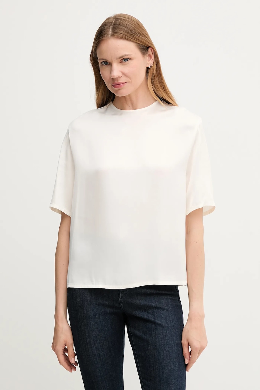 Halenka Tommy Hilfiger dámská, bílá barva, hladká, WW0WW45900