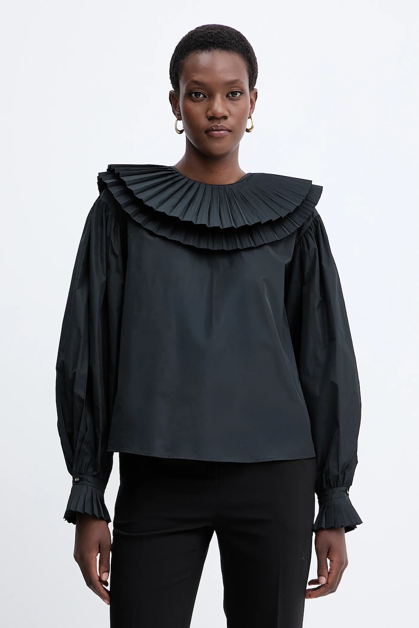 Halenka Twinset dámská, černá barva, hladká, 252TS2112