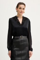 Halenka Twinset dámská, černá barva, hladká, 252TT2243