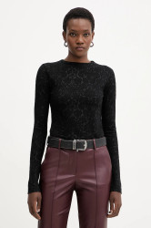 Halenka z vlněné směsi Pinko černá barva, 105697 A2TW