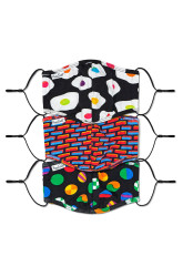 Happy Socks  - Ochranná rouška ​​pro opakované použití (3-PACK)