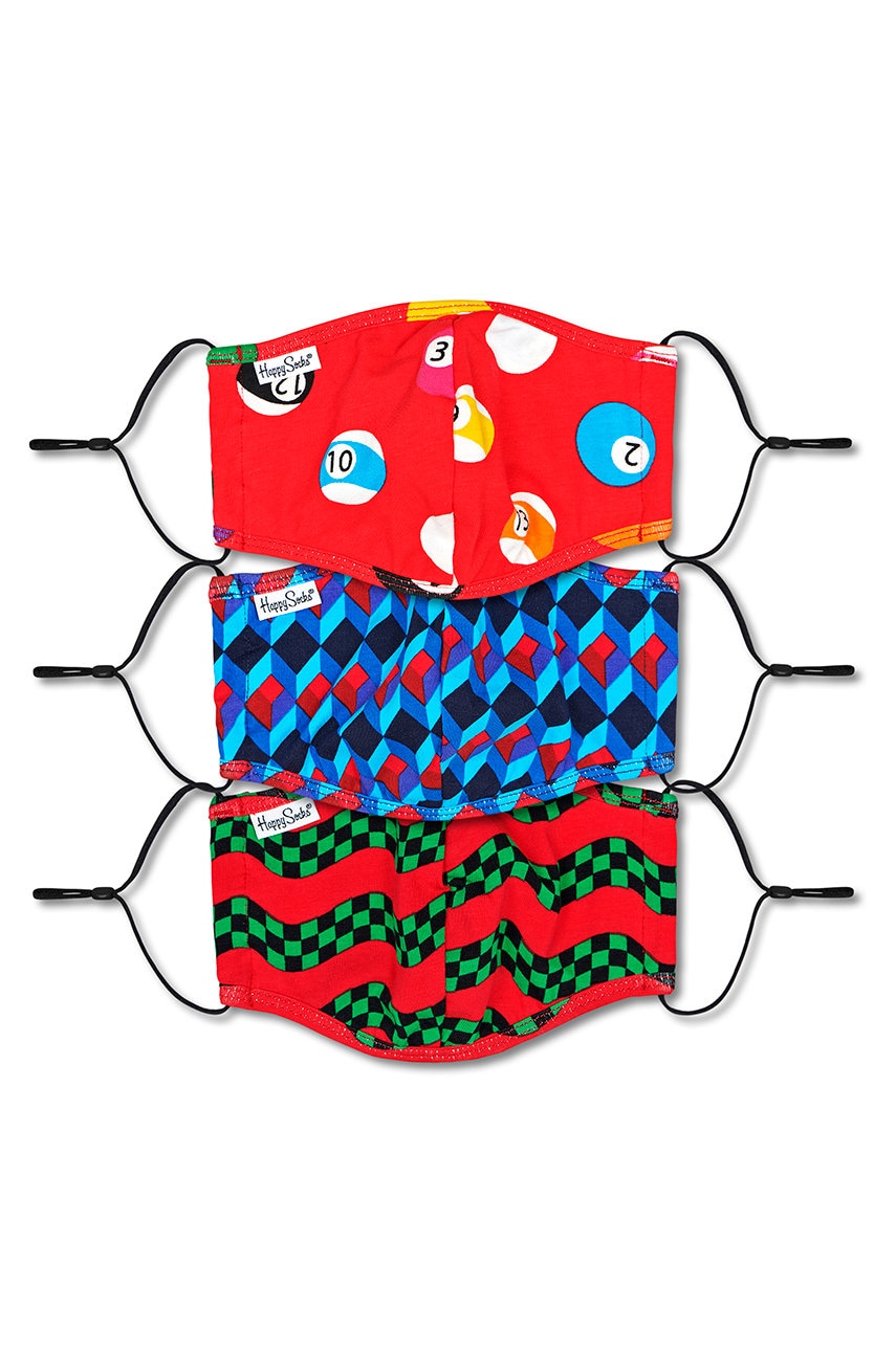 Happy Socks  - Ochranná rouška ​​pro opakované použití (3-PACK)