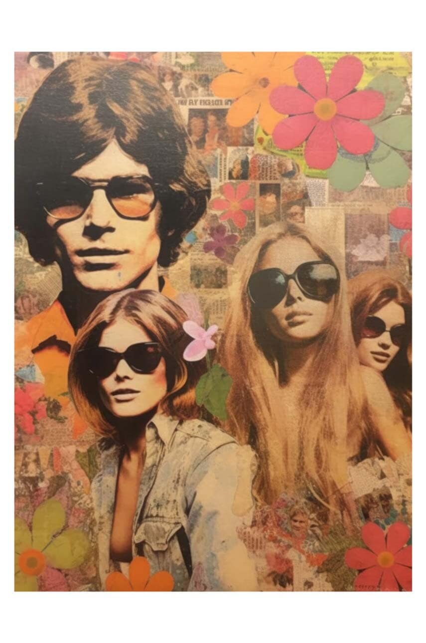 HARTMAN  Plakát A.I ART  60's Collages 08, 30 x 40 cm