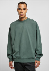 Heavy Terry Garment Dye Crew bottlegreen