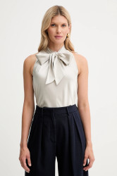 Hedvábná halenka Forte Forte dámská, béžová barva, hladká, 14078.my.top