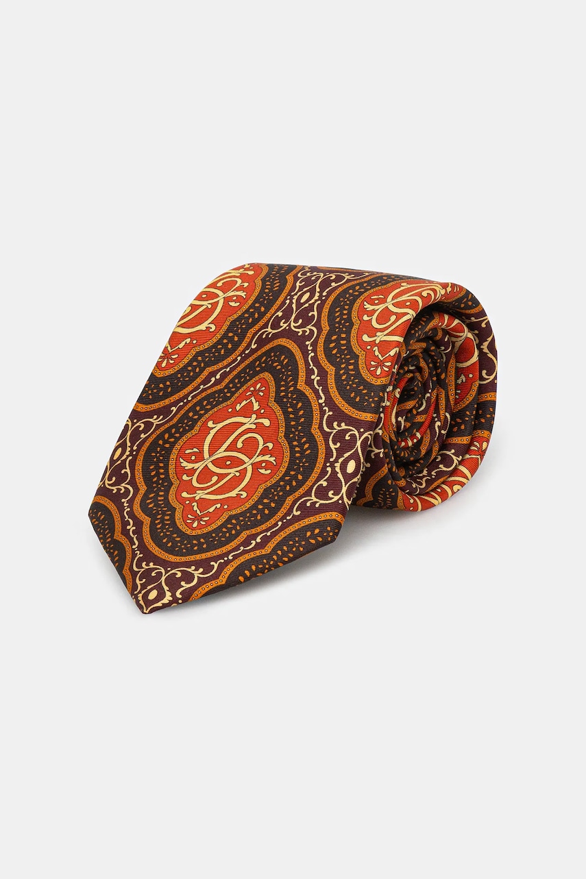 Hedvábná kravata Drôle de Monsieur La Cravate MEdaillon